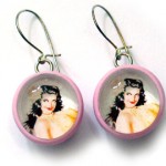 Vargas girl earrings Vargas girl earrings, SOLD