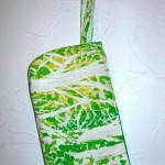 White/green trees wristlet White/green trees wristlet, $26