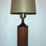 Wood panel lamp Wood panel lamp, $35