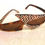 Assymetrical tortoise shell & checkered Alain Mikli Paris handmade frames Assymetrical tortoise shell & checkered Alain Mikli Paris handmade frames, SOLD