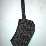 Black & gray vintage wallpaper inspired wristlet Black & gray vintage wallpaper inspired wristlet, SOLD