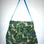 Green & blue floral shoulder bag Green & blue floral shoulder bag, SOLD