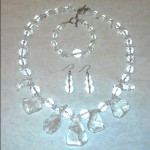 Crystal Clearquartz & sterling silver quartz & sterling silverNecklace SOLDBracelet $15Earrings SOLD