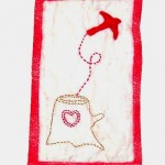 Embroidery & applique, 9" x 5.5" Embroidery & applique, 9" x 5.5", SOLD