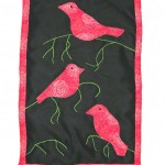 Embroidery, applique & beads, 15.25 x 10.25" Embroidery, applique & beads, 15.25 x 10.25", $38