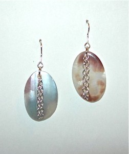 oval shells & chains, SOLD