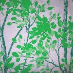 green leafy branches on white green leafy branches on white