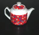 Enesco porcelain floral teapot