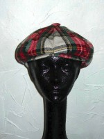 Tartan plaid cap