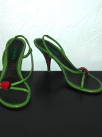 Chanel ladybug sandals, size 40 / 9 US