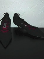 Sacha London black suede kitten heels, size 5 US