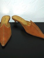 Lambertson Truex suede mules, size 39.5 / 8.5 US
