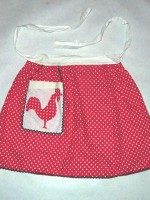 Vintage rooster apron