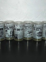 Set of 8 Cincinnati Post drinking glasses