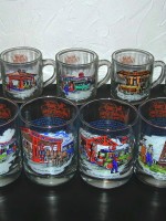 Set of 9 Gulf Collectors Series drinking glasses