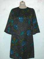 Harry Algo for Elizabeth Arden quilted silk mini-dress