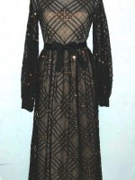 Donald Brooks sequined lace dress