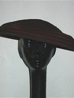 Vintage brown synthetic straw hat by El Rita