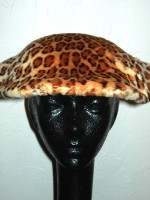 1940s Evelyn Varon leopard hat