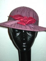 Vintage textured wool brimmed hat