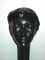 Vintage black sequined beret