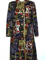 Elinor Simmons for Malcolm Starr wild print dress & matching coat