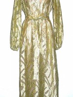 Alper Schwartz gold metallic gown