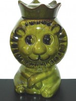 Vintage Holiday Designs USA lion cookie jar