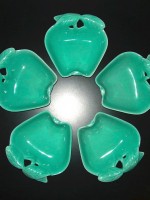 Set of 5 Hoenig of California ceramic apple dishes
