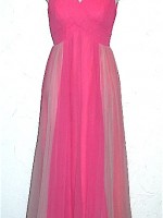 Jack Bryan two-tone pink chiffon gown