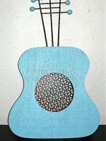 Vintage guitar wall pocket