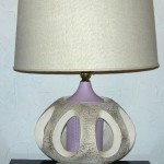 Vintage plaster lamp w/light-up base Vintage plaster lamp w/light-up base, $60
