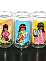 Set of 7 De Grazia drinking glasses