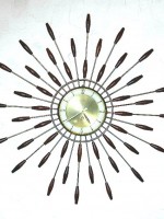 Vintage starburst wall clock