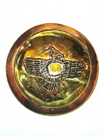 Native American eagle motif belt buckle