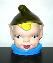 Ceramic elf cookie jar