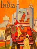 Vintage travel poster – India