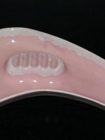 Shawnee ceramic pink boomerang ashtray
