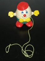 Vintage Fisher Price Humpty Dumpty pull toy 736