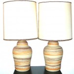 Desert stripe sandstone lamps Desert stripe sandstone lamps, $70/pair