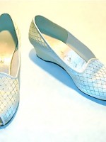 Vintage Daniel Green “Outdoorables” peeptoe slippers, size 6 US