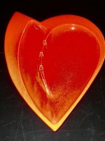 Vintage Haeger ceramic heart ashtray