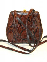Vintage Bob Mackie snakeskin purse