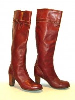 Miss Capezio brown leather knee-high equestrian boots, size 8.5 US