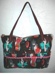 Handmade dress forms shoulder bag by Pilar Garza