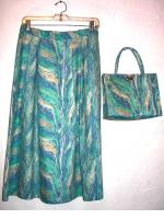 Vintage skirt and matching purse by Margaret Smith