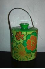 Vintage floral ice bucket