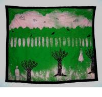 One-of-a-kind handmade wallhanging by Amber Reis