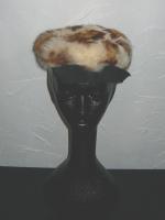 Vintage fur hat w/bow