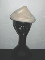 Vintage cream feather cap
